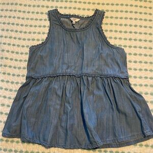 Crown & Ivy denim color tank top XS